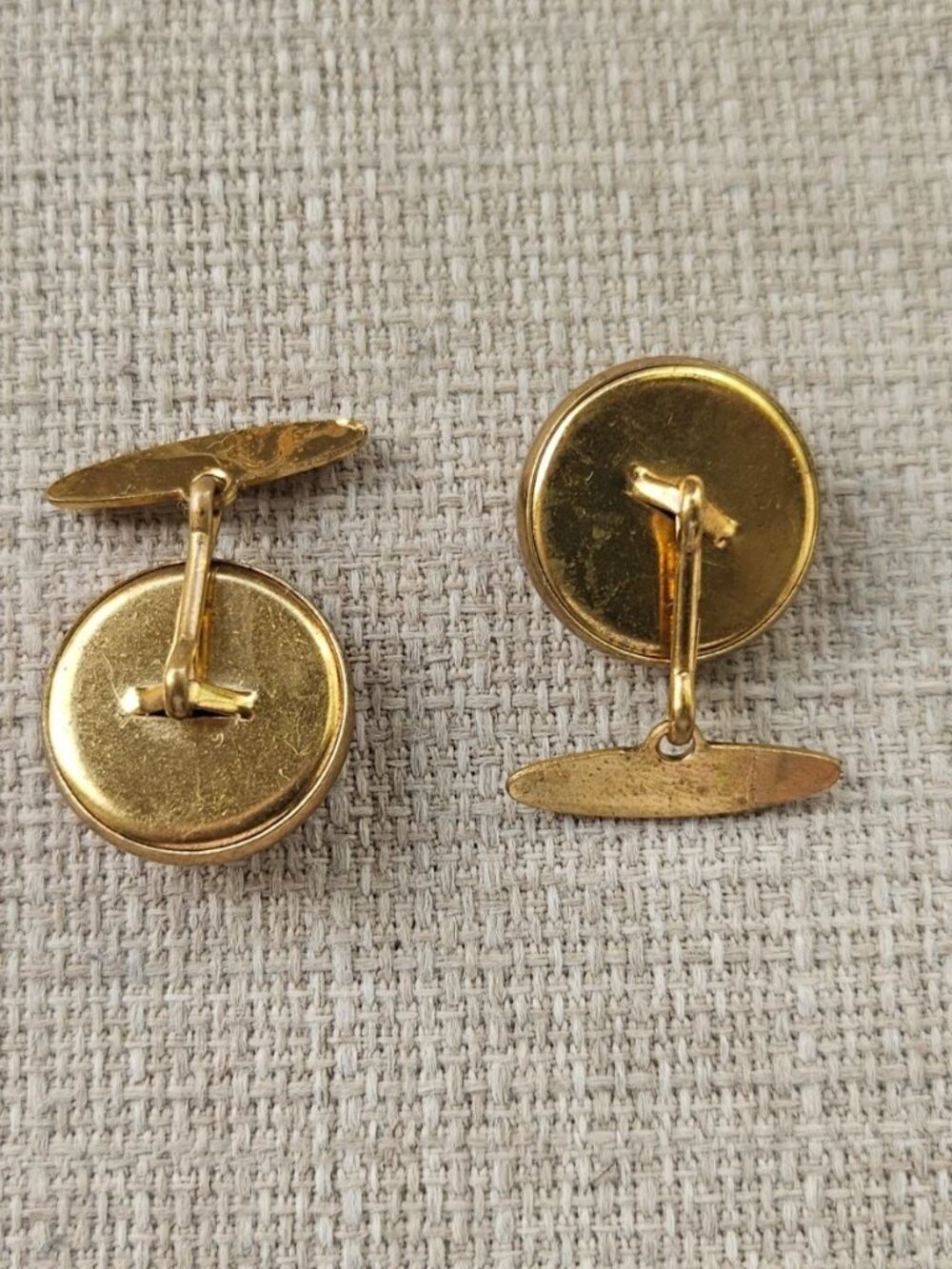 Vintage Cufflinks Gold Tone Fashion Men Jewelry Cuff Links Shirt Cuff Stud - Picture 8 of 8